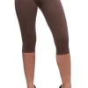 Best Włoskie legginsy rybaczki 3/4 - brunatne Legginsy