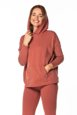 Hot Wygodna buza daka z kapture - ruda Odzież Casualowa|Dobry Skład