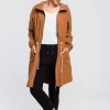 New Wygodna bluza typu parka - karmelowa Bluzy