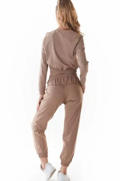 Discount Wygodna buzka ze ściągaczai - beżowa Odzież Casualowa|Dobry Skład