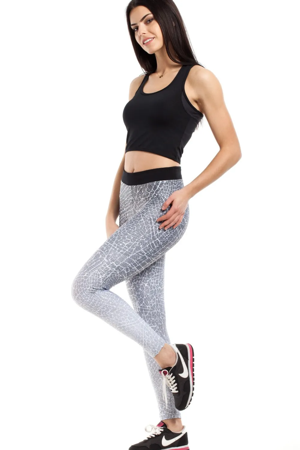 New Wygodne gładkie legginsy fitness - model 1 Legginsy