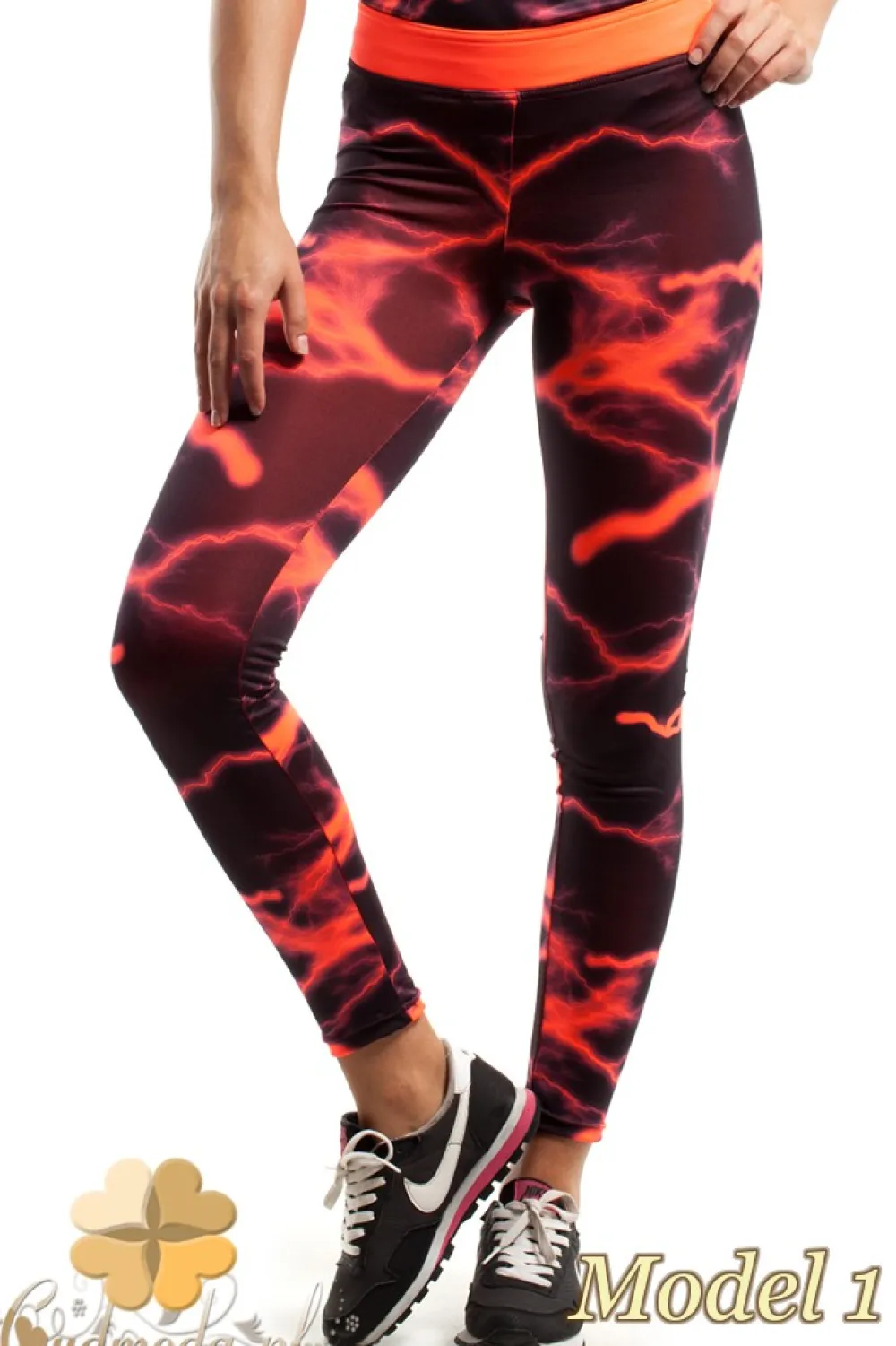 New Wyjątkowe legginsy fitness we wzory Legginsy