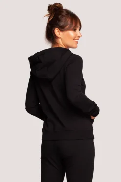 New Zasuwana bluza z kapturem - czarna Odzież Casualowa|Bluzy