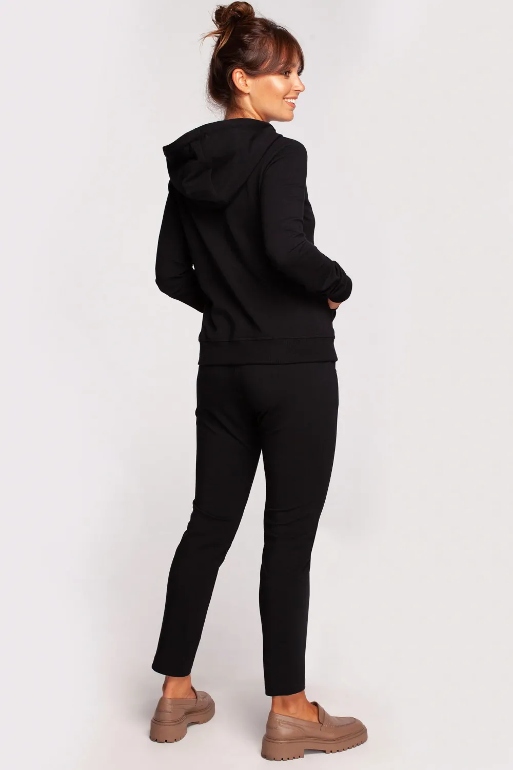 New Zasuwana bluza z kapturem - czarna Odzież Casualowa|Bluzy