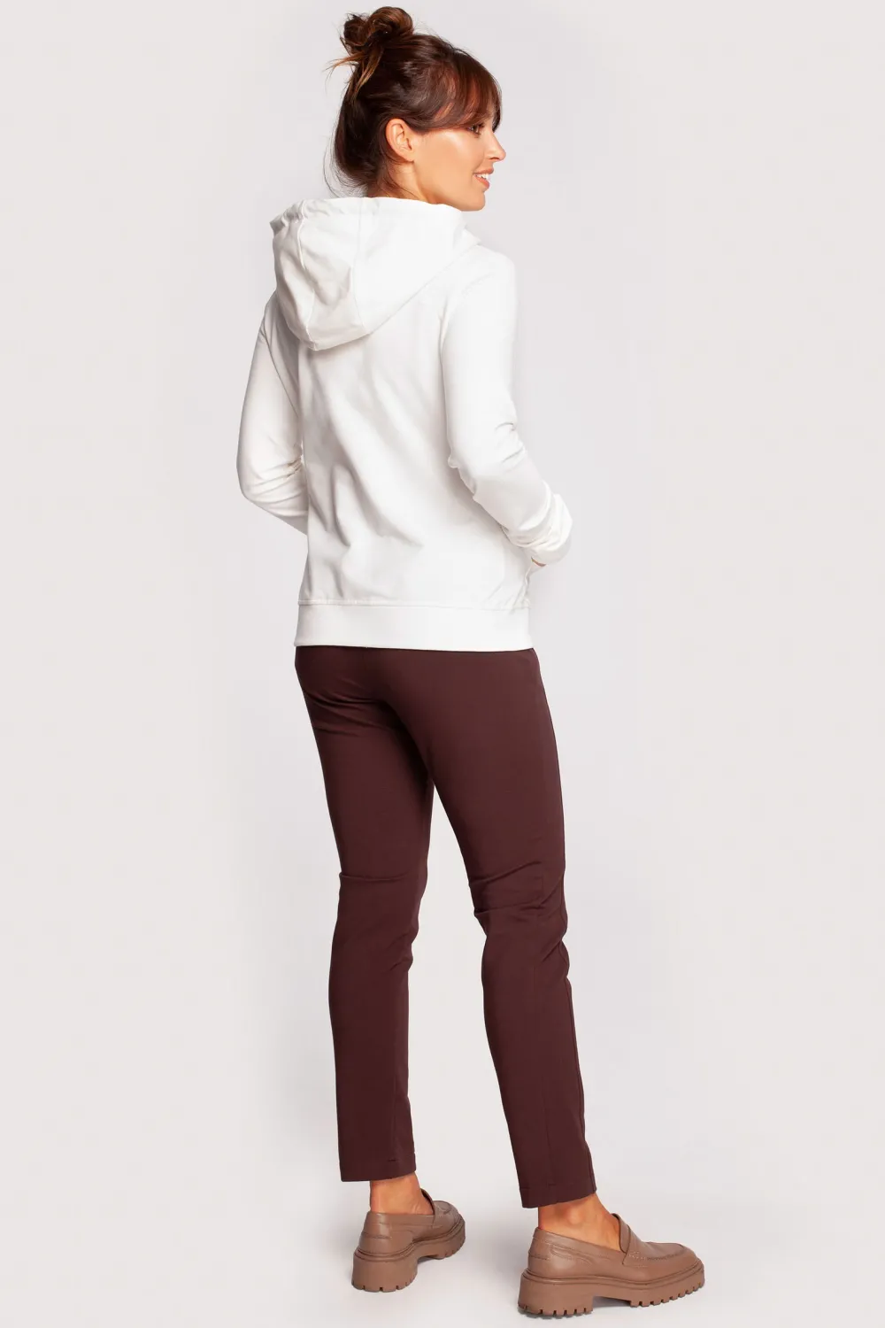 Discount Zauwana buza z kapture - ecru Odzież Casualowa|Bluzy