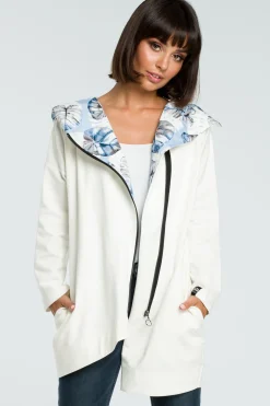 Clearance Zasuwana bluza z kapturem - ecru Odzież Casualowa|Dobry Skład